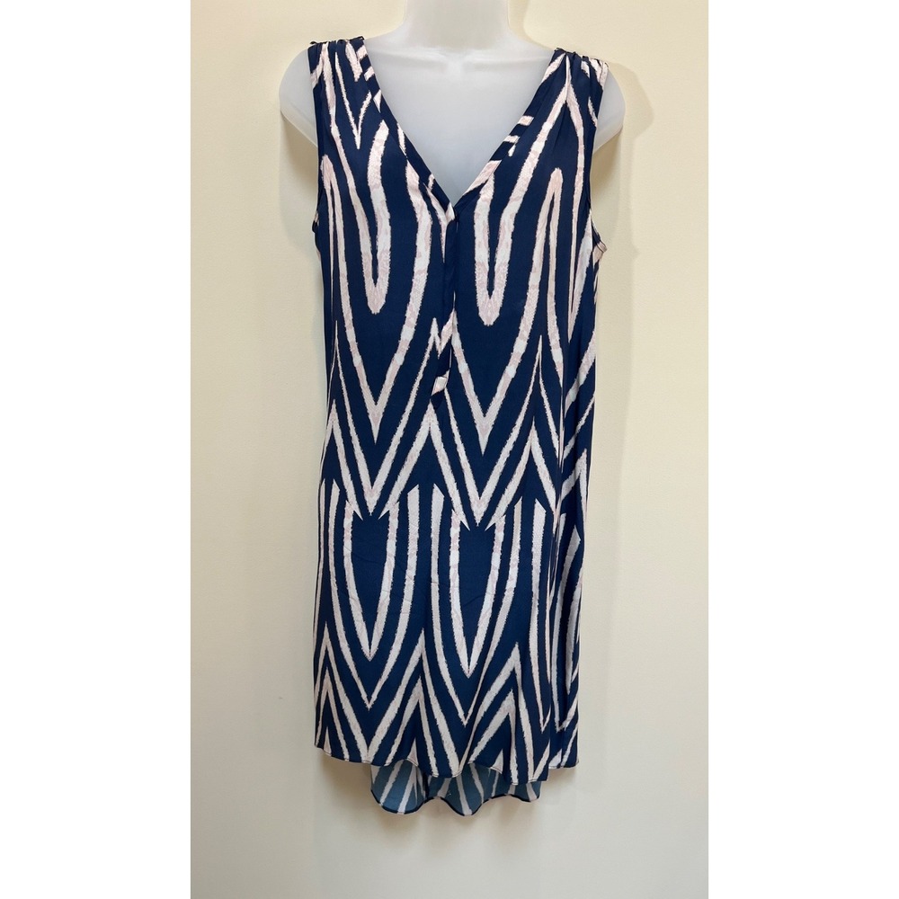 Velvet Graham Spencer Marisha Calvary Aztec Print Dress Womens Medium 100% Silk